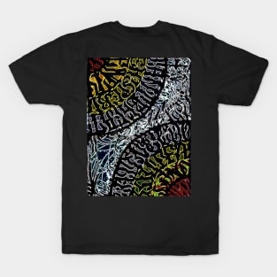 Hand calligraphy art design T-Shirt